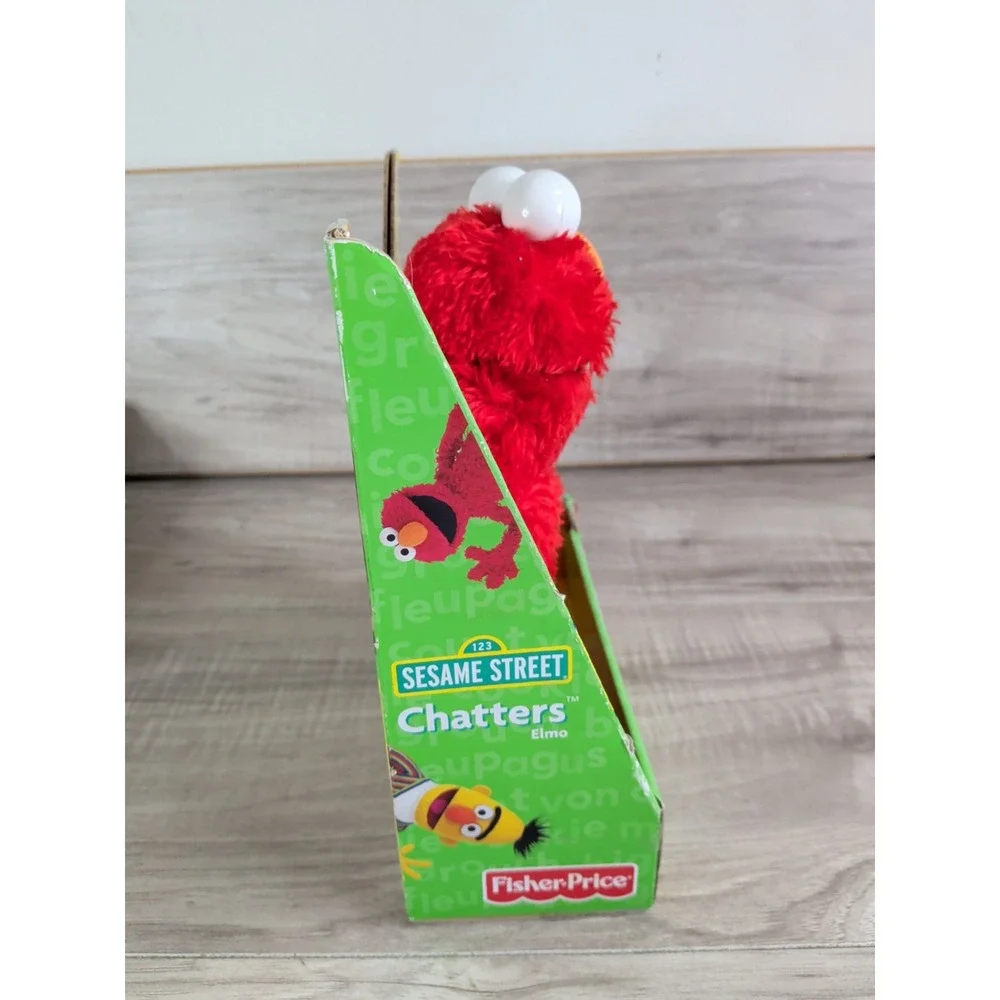 1 2 3 Sesame Street Chatters Elmo Fisher-Price Action Figure 